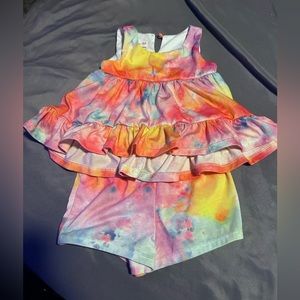 Bonnie Baby tie dye short set 12M